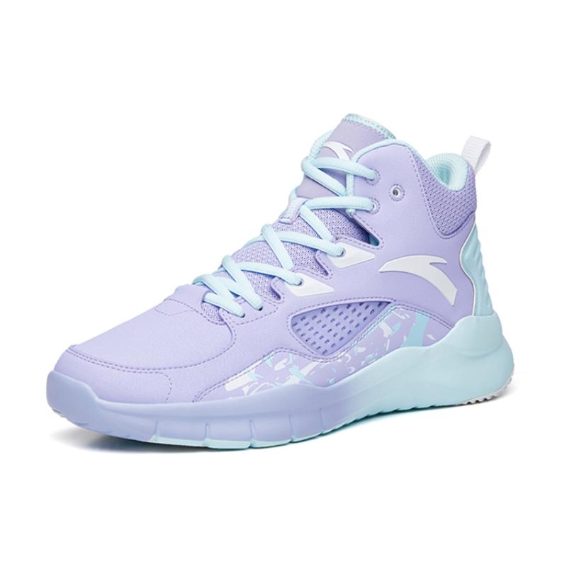 Anta Star Trail 4 Basketball Shoes Men's High Top Light Purple/Glacier Blue Sneakers 112221632S-2
