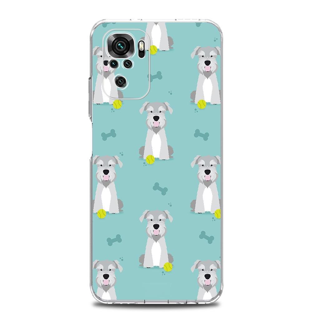 Cartoon Schnauzer Dog Soft Phone Case For Xiaomi Redmi Note 14 13 12 4G 9S 9 10 11 Pro Plus 5G 9T 14C 13C 12C 10C 9C 9A Cover