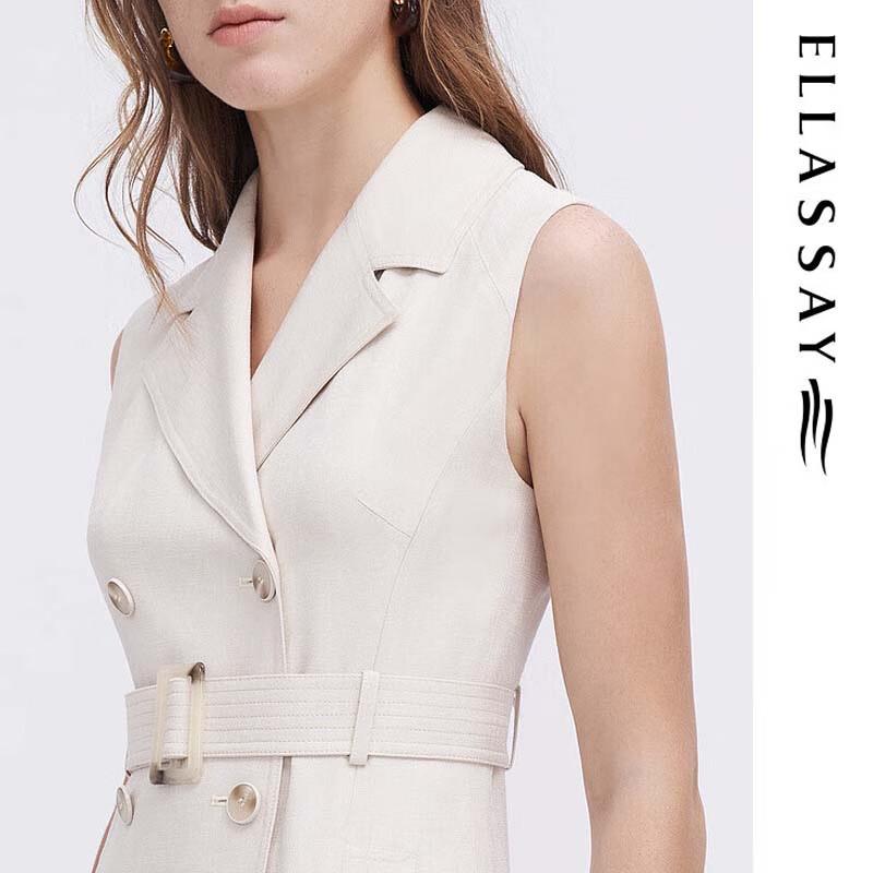 ELLASSAY Women's Acetate Vest A-line Dress