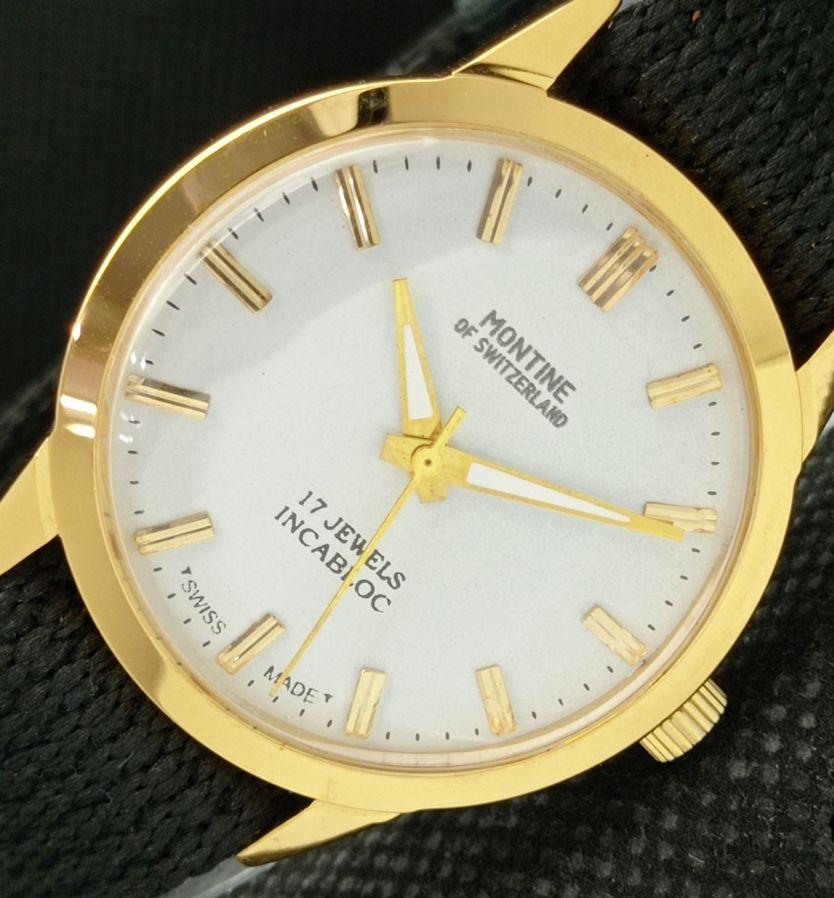 

ШВЕЙЦАРСКИЕ МУЖСКИЕ ЧАСЫ MONTINE WINDING 17 КАМНЕЙ ВОССТАНОВЛЕННЫЕ С БЕЛЫМ ЦИФЕРБЛАТОМ a425641-2 R1028-a425641