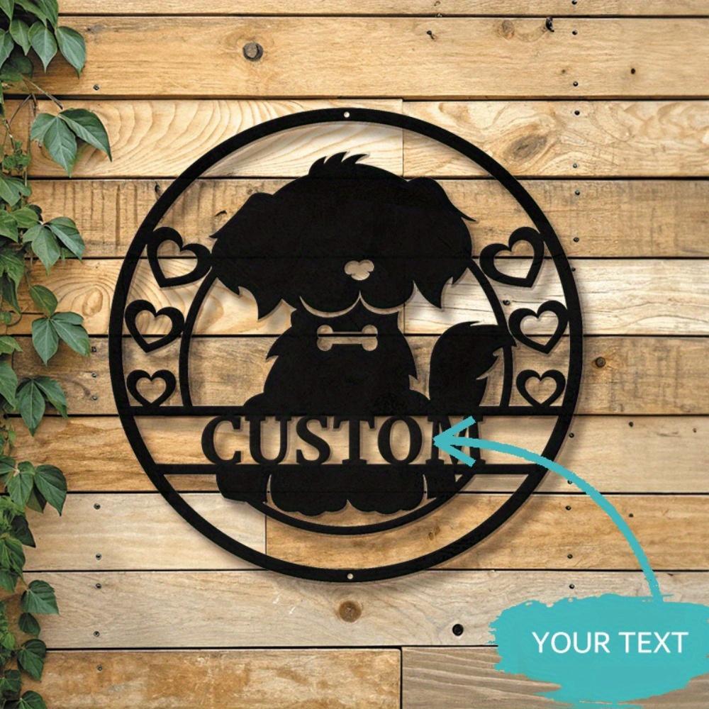 Engraved Metal Sign, Custom Nameplate for Home Decor, Unique Housewarming Gift, Rustic Wall Art