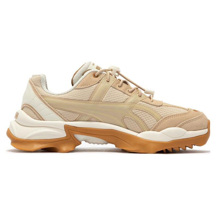 Puma Nitefox Urban Outdoor Round Toe Lace-Up Low-Top Sports Casual Shoes Unisex Sneaker Light-Brown 389593-02