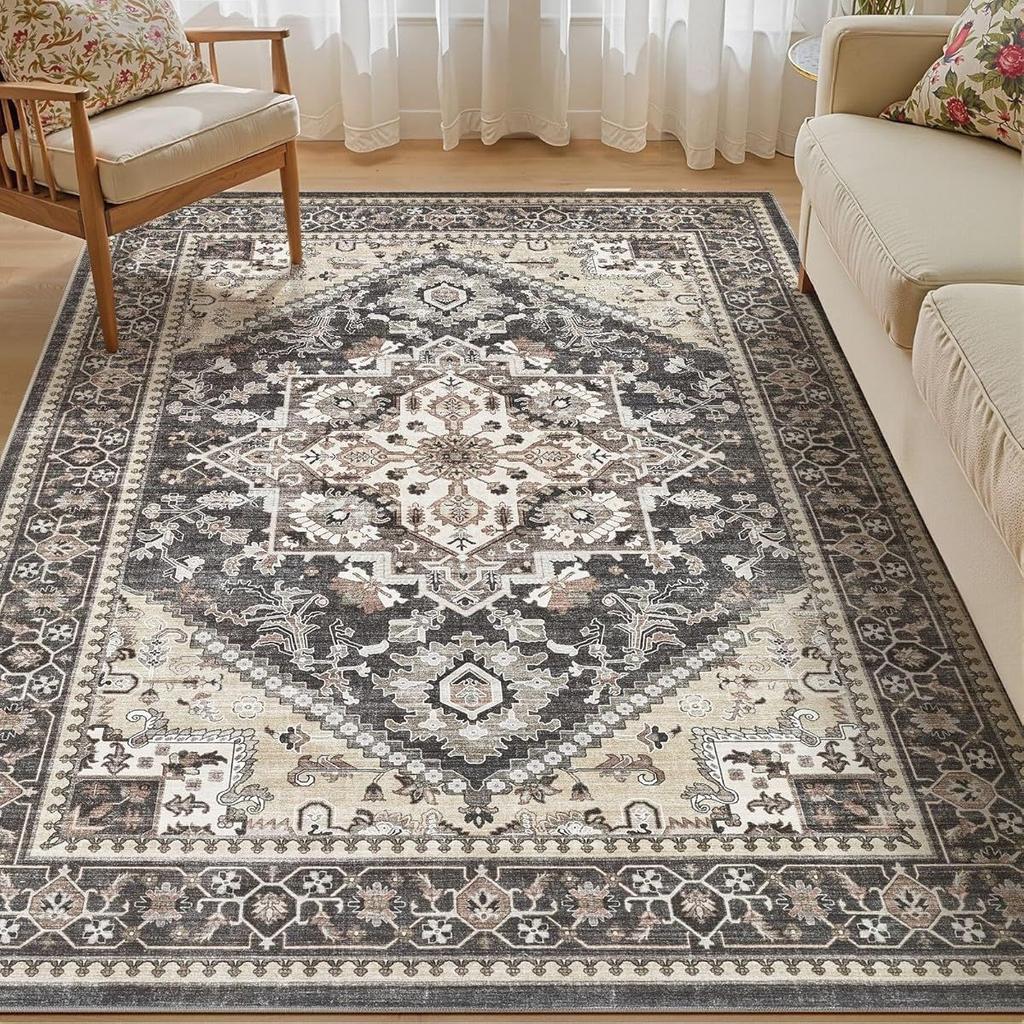 Vintage Persian Decorative Carpet for Home Living Room Sofa Carpet Washable