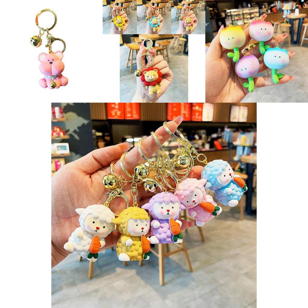 Adorable Resin Cartoon Keychain Perfect For Kids' Backpacks And Car Keys