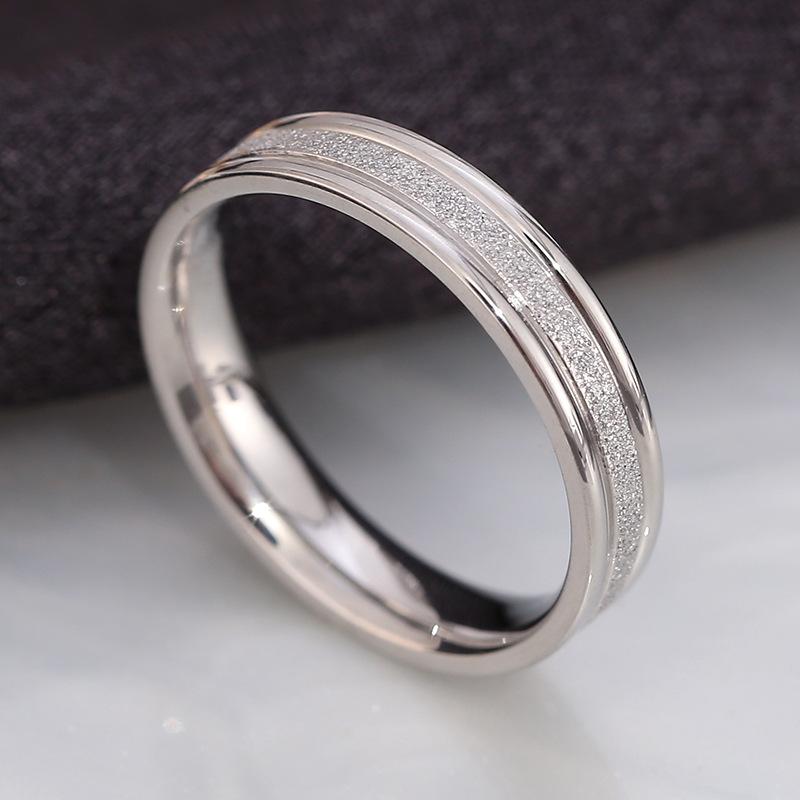European and American Fashionable and Simple Titanium Steel Internal Pressure Ring Cold Style Tempered