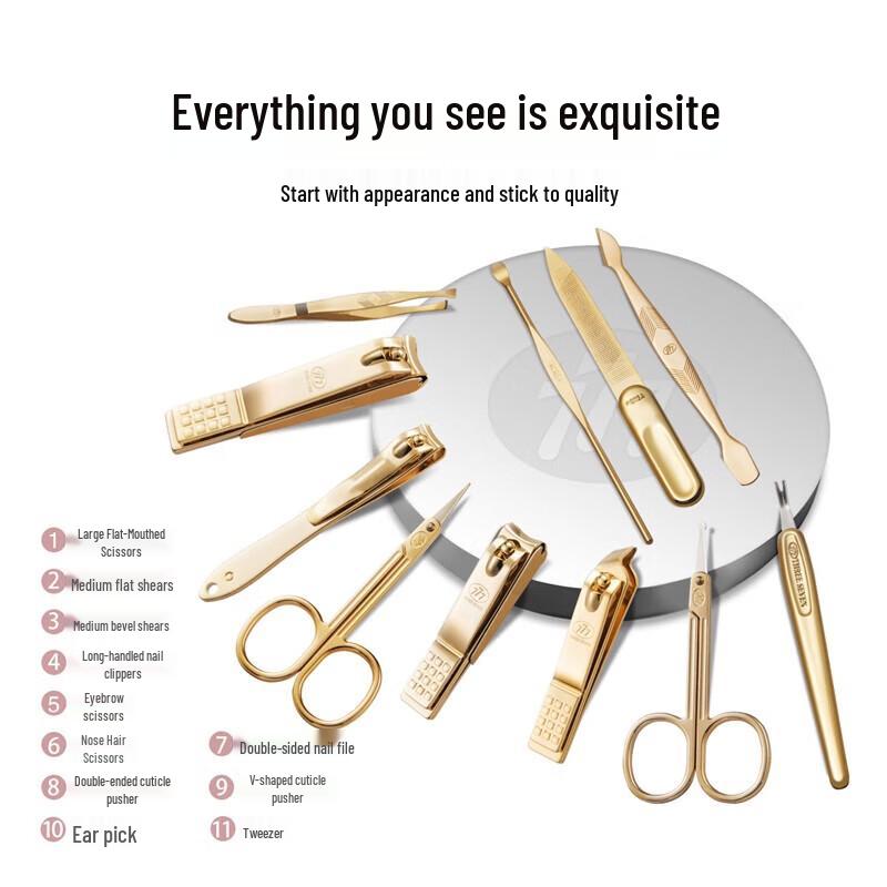 777 11-Piece Professional Nail Care Set