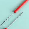 10pcs/set Plastic Crochet Hook Needle Red Micro Hook Needle  for Jumbo Braiding