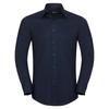 Russell Collection Mens Oxford Tailored Long-Sleeved Shirt