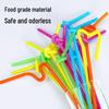 Colorful Disposable Bent Drinking Straws