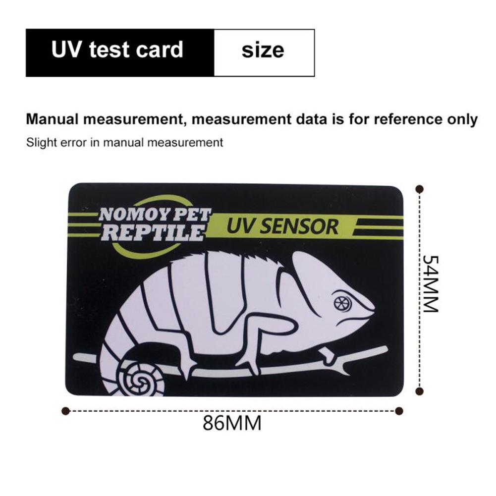 Reptile Uvb Uv Test Card 10 Seconds Detection Reusable Card Reptile Accessories Aquarium Equipment