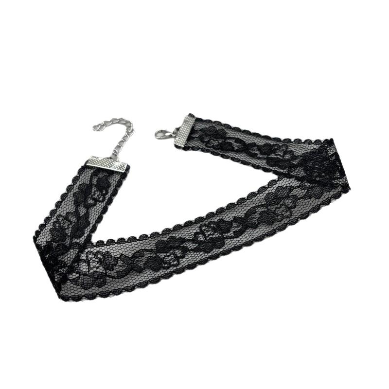 New·Black Sexy Lace Flower Necklace For Women Harajuku Gothic Short Choker Collar Necklace Party Female Neck Accessories·