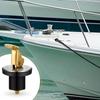 3Pcs 5/8 Inch Brass Drain Plug For Boat Yacht Kayak