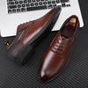 Classic Men Casual Leather Shoes Black Soft Formal Oxford Shoes for Men Wedding Party Office Business Loafers Men Driving Shoes