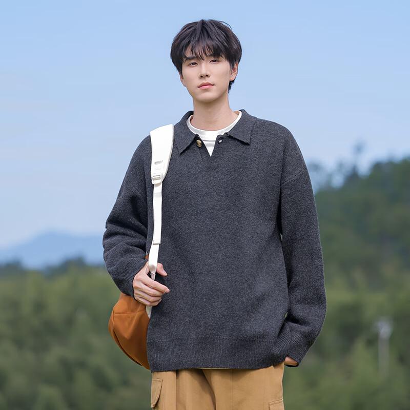 

VUUG Men s Solid Color Knit Sweater 2XL