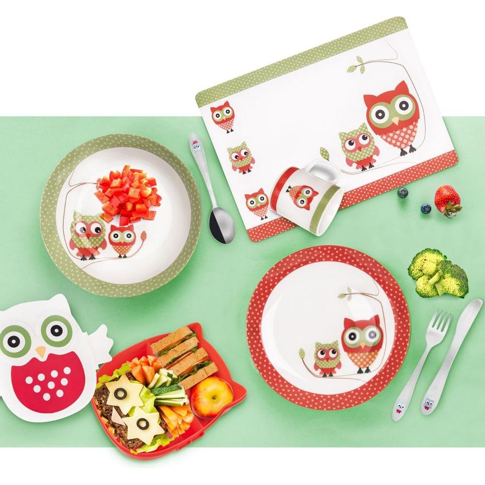 Children's steel cutlery OWL 3 pcs.