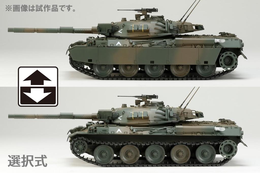 Hobby Japan HJ Model Kit Series 5 Japan Ground Force Type 74 Tank Plastic Model Kit HJMM005 1/35 No. Self-Defense G-Type