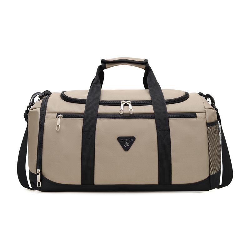 

Handheld Travel Bag Large Capacity Simple Stress-reducing Work Shoulder Bag Strap Shoes Stool Sports Training Simple Fitness Bag хаки