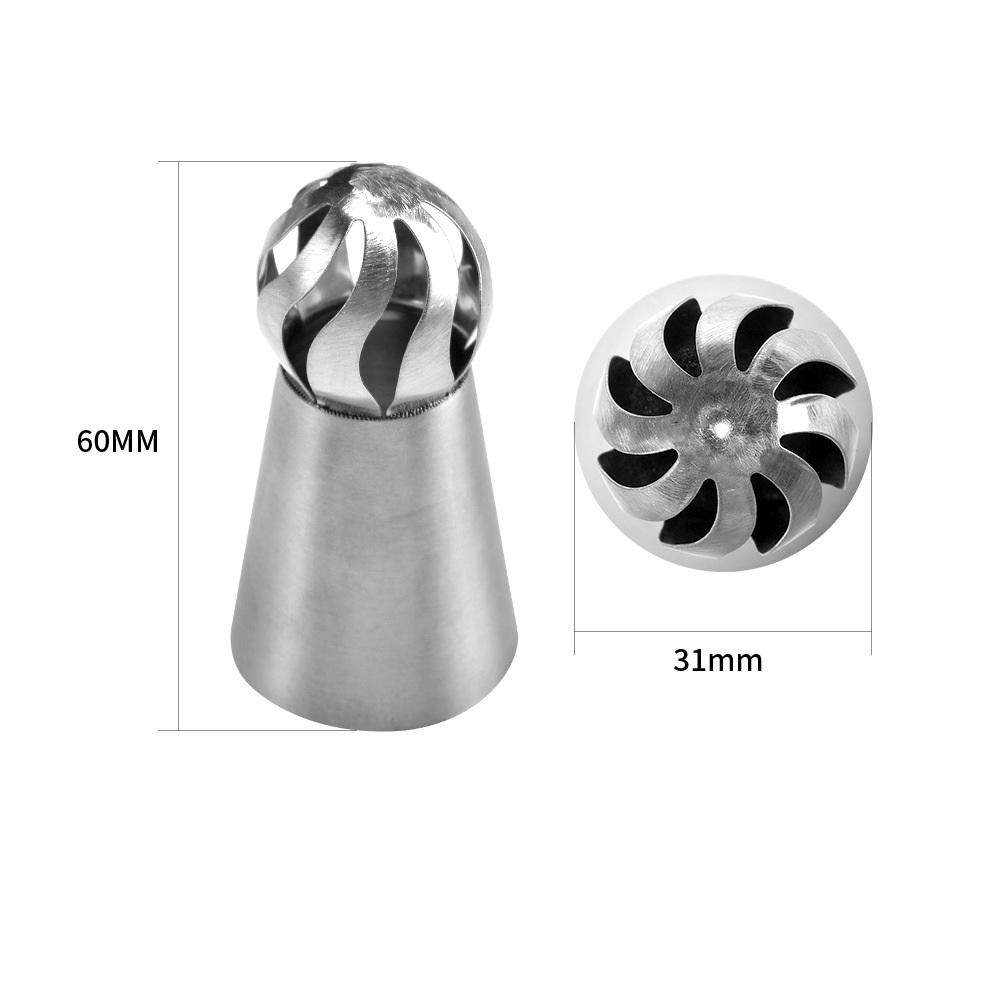 Cake Decoration Kit 3x Icing Decoration Russian Nozzles + 1x Silicone Piping Bag