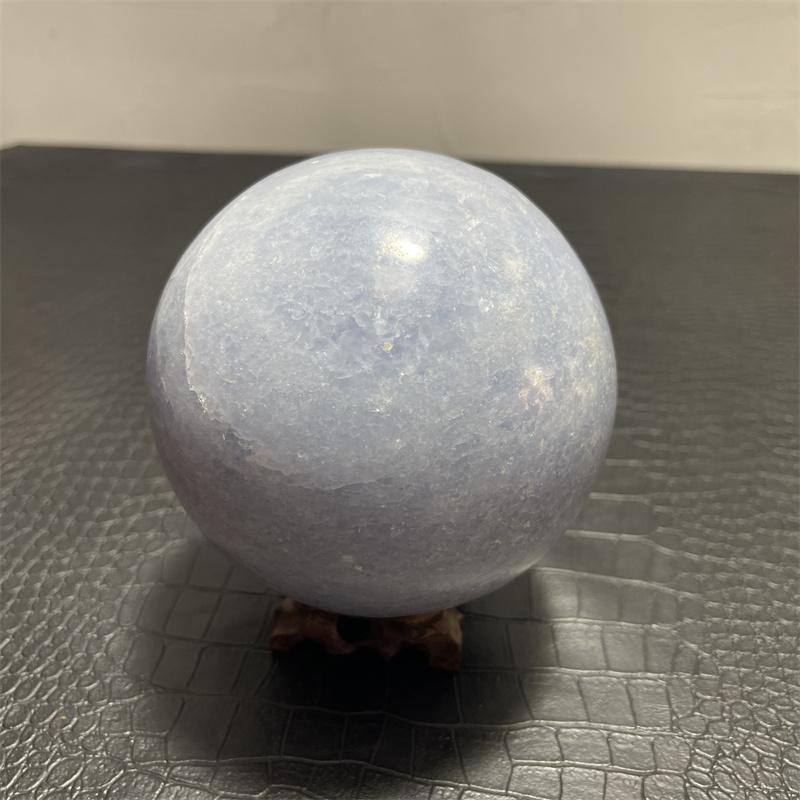 11cm Natural Blue Celestite Crystal Sphere Quartz Ball Healing Meditation
