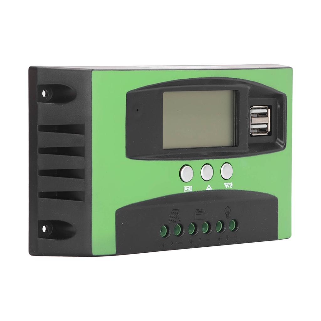 Solar Charge Controller LCD Display Photovoltaic Solar Panel Intelligent Regulator 12V 24V 100A
