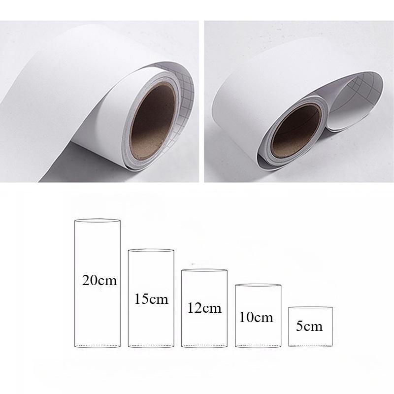 10meter Long Waterproof Self-adhesive PVC Baseboard Sticker Wood Grain Marble Wall Border Stickers Vinyl Decals Home Decor