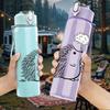1PC Hedgehog Spiky Animal Print 750ml Color Plastic Sports Water Bottle Leakproof Flip Straw Lid Suitable for Sports Office Home Use