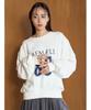 Snidel Number Logo Sweatshirt SWCT251148 Women's White