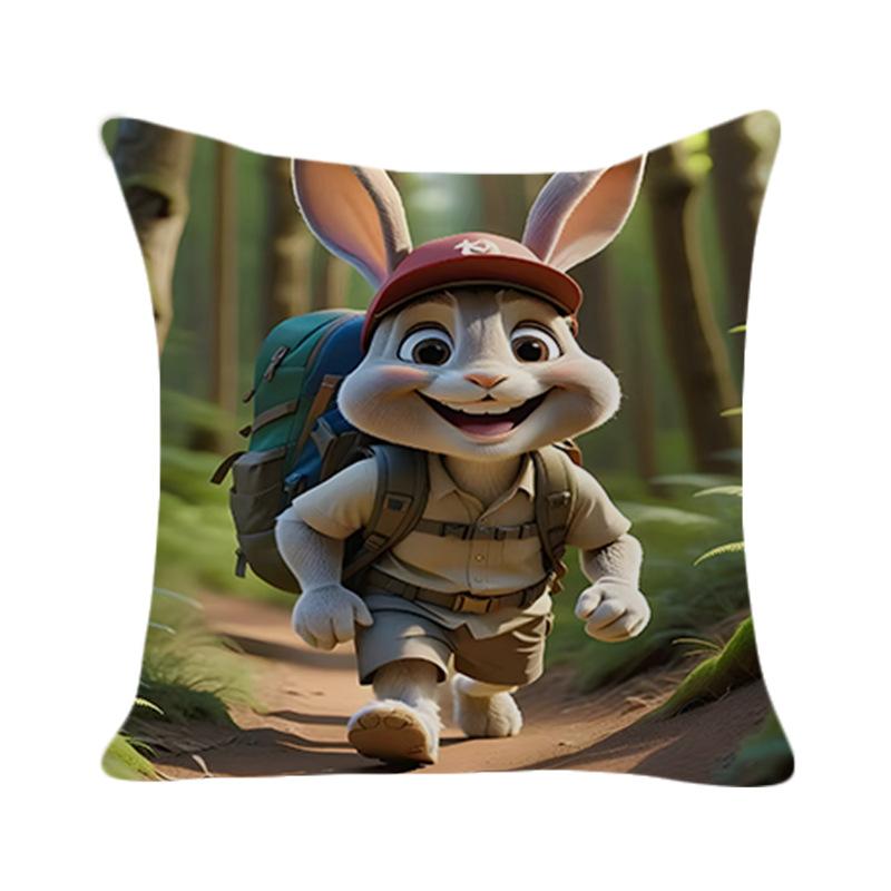 New Easter Cute Bunny Pillow Cover Fashion Simple Home Furnishings Living Room Sofa Cushion