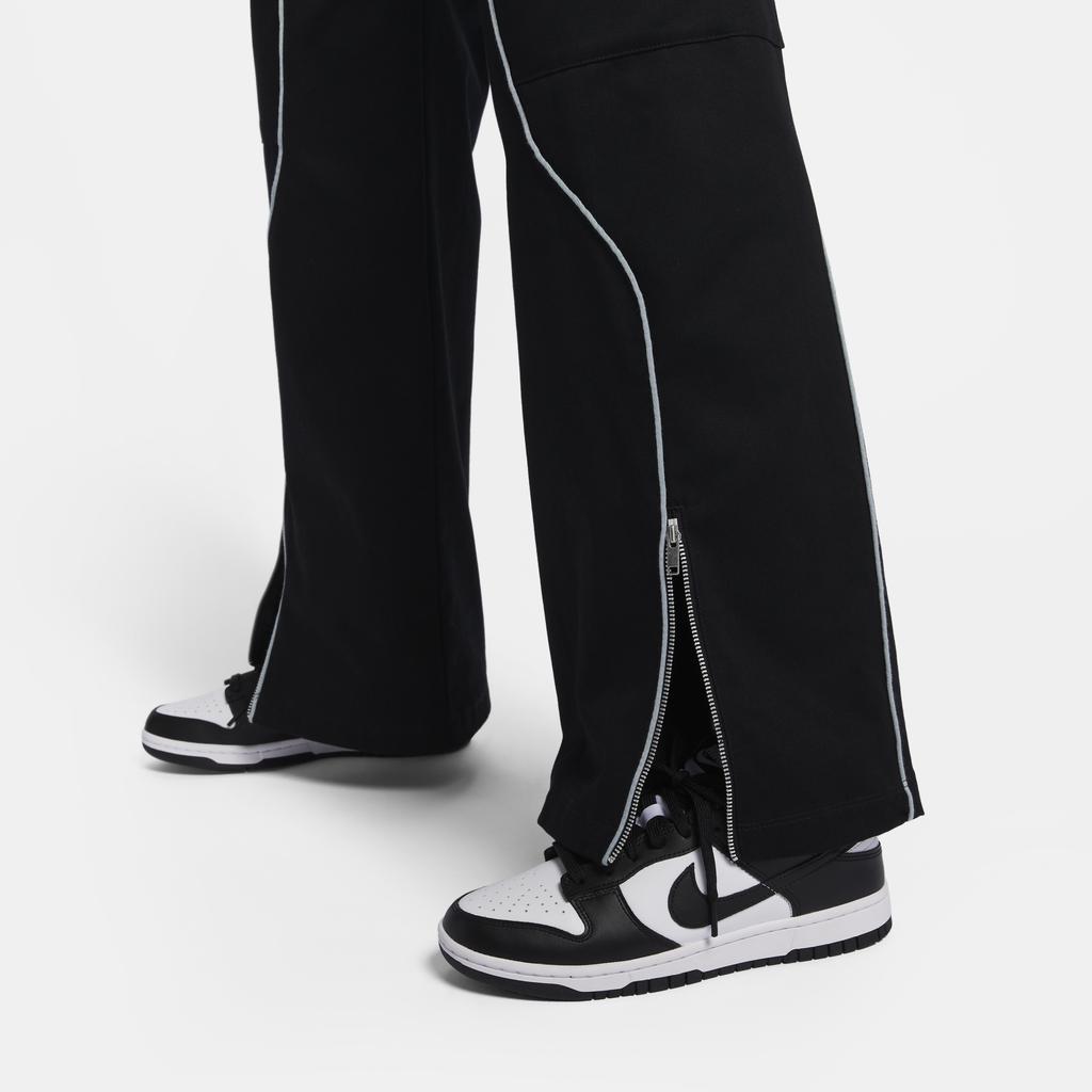 Nike Logo Woven Drawstring Casual Pants Women Bottoms Black FN1950-010
