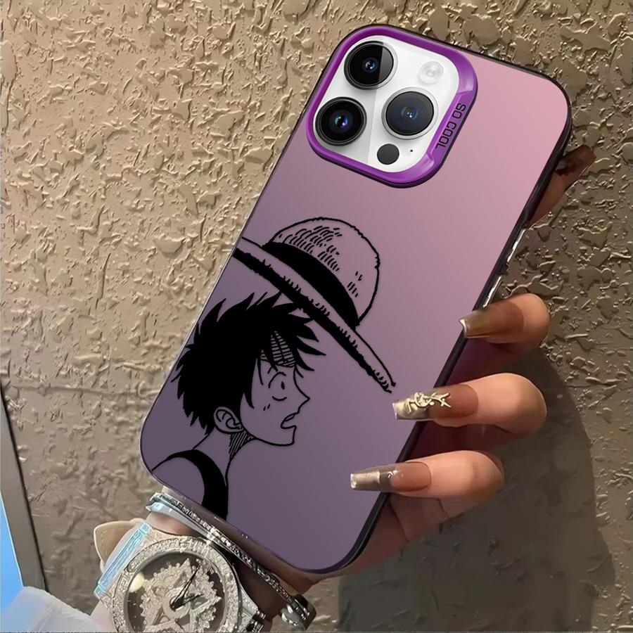 Phone Case for iPhone 16e 11 12 13 Pro Max 14 15 16 Plus Soft Cover One Piece Luffy Of The Straw Hat