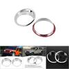 1 Pair Car Front Headlight Lamp Cover Trim Fit for Jeep Wrangler 20072017Bright Color