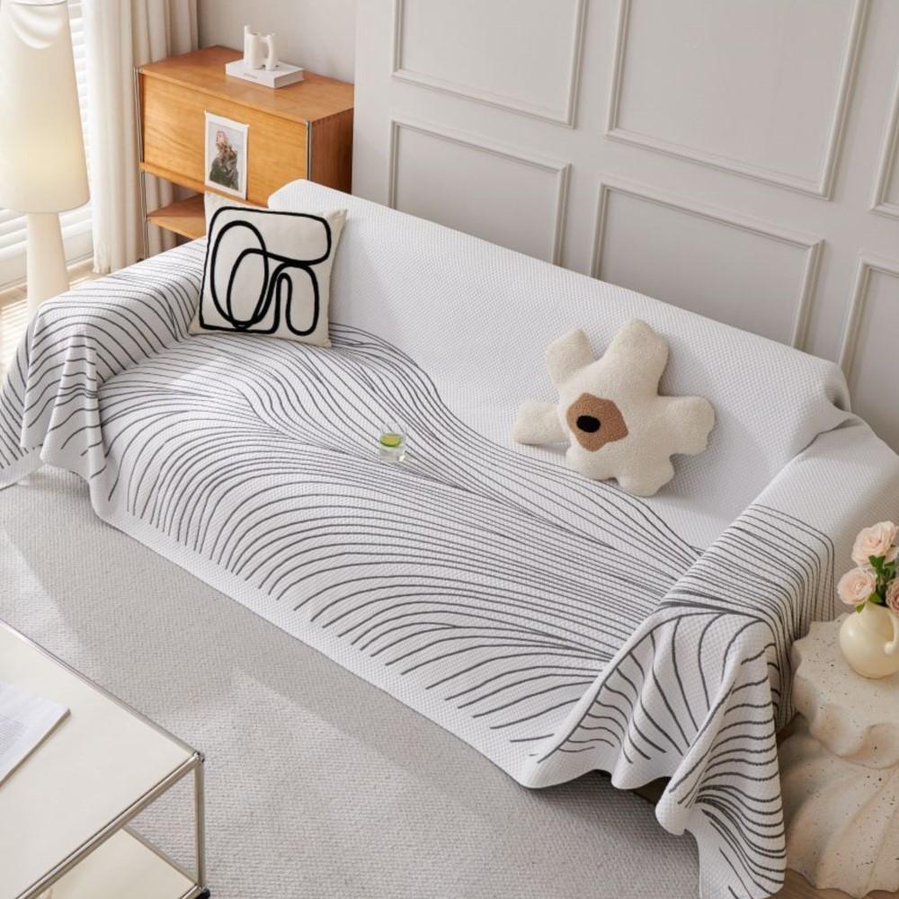 Cool Feeling Houndstooth Sofa Cover Mat Throw Blankets Living Room  Summer Camping Picnic Blanket Cover