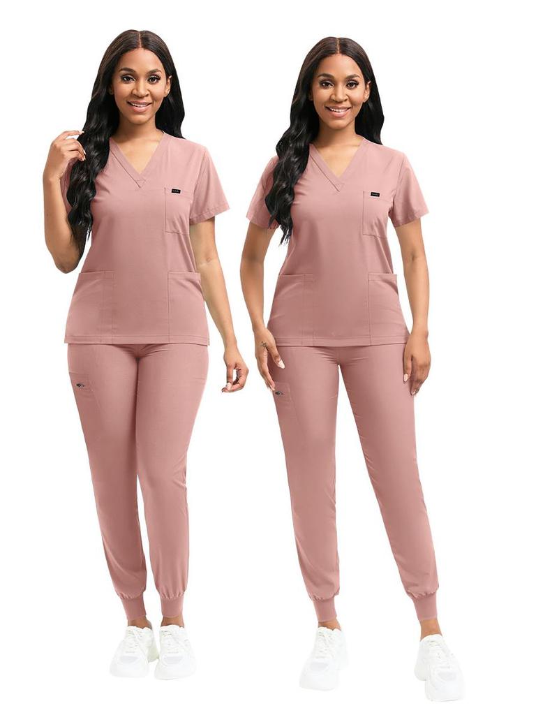 Unisex Multicolored Scrub Set for Nurses - Women's and Men's Medical Workwear