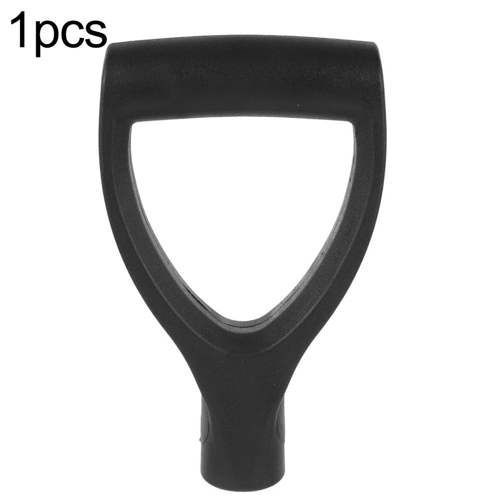 D Grip Shovel Handle Plastic Shovel Grip Easy Installation Black-1pc