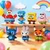 Anime Building Blocks Figure Vending Cart Series, Cartoon Small Particle Assembly Models, Fun Educational Toys For Kids,