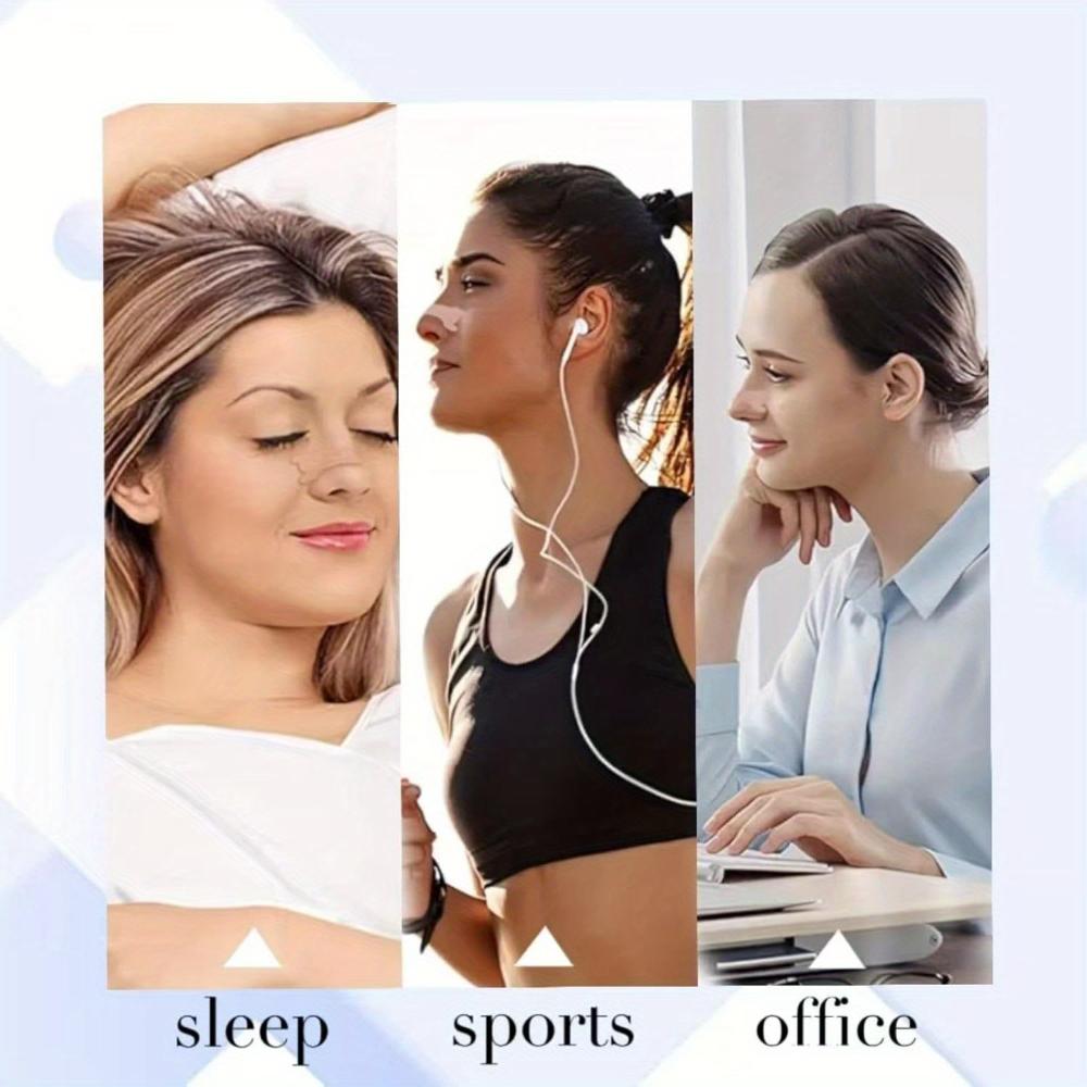 50 Stück Anti-Schnarch-Nasenpflaster Wiederverwendbare Atmungsaktive Nasenstrips zur Schnarchlinderung Verbessern den Luftstrom und den Komfort während des Schlafs