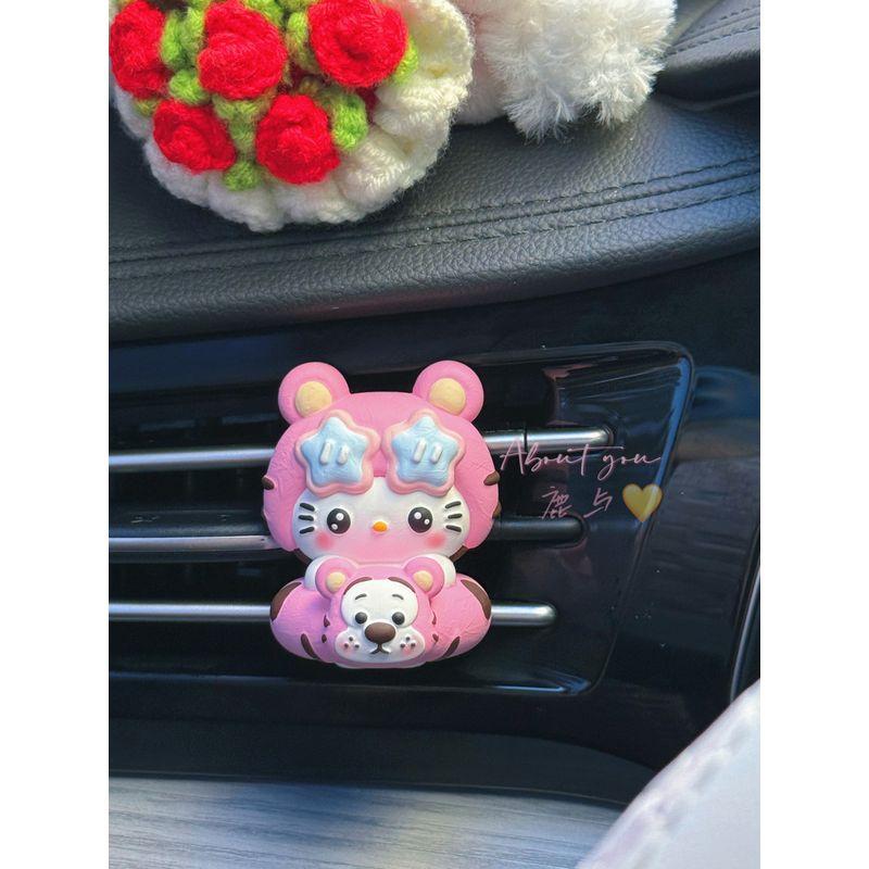 Hellokitty Style Cartoon Cute Tigger Car Air Freshener Air Vent Diffuser Stone New Car Decoration