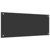 Kitchen Backsplash Dark Gray 100 x 40 cm Tempered Glass