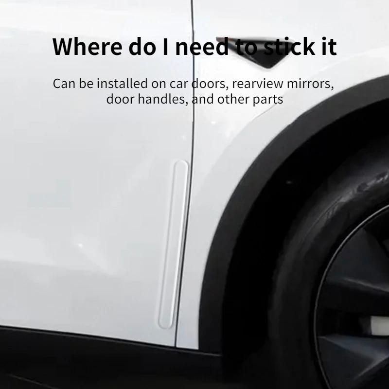 For Tesla Model 3/Y/3+ Highland 2017-2025 Anti-collision Strip Car Door Invisible Scratch Resistant Protection Strip Accessories