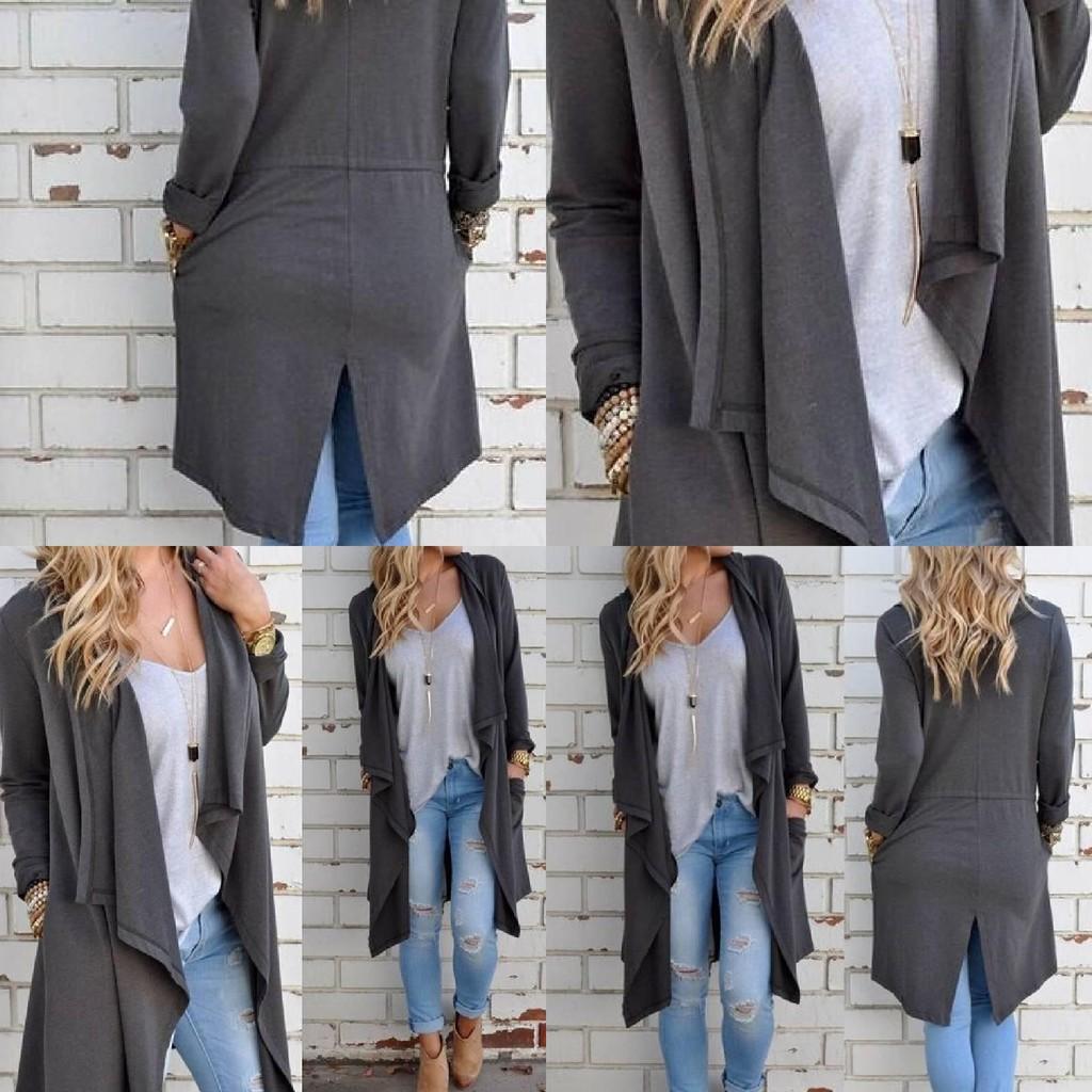 Casual Cotton Knit Cardigan Womens Open Front Loose Fit Long Sleeve Top For Versatile Wardrobe Essentials