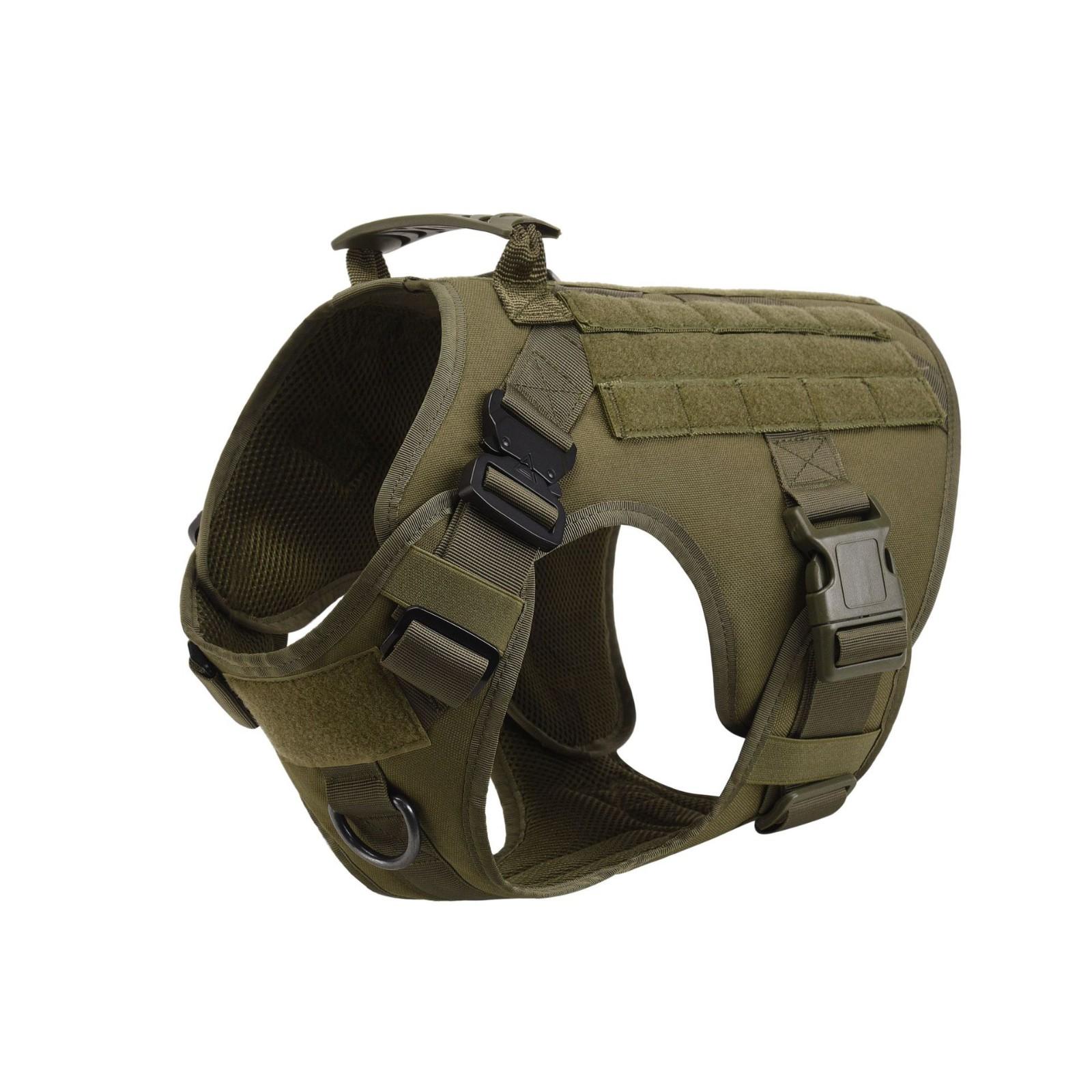 Dog Vest Outdoor Pet Clothes Pet Sports Training Vest Equipment L армия зеленый