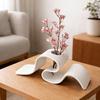 3D Geprinte Vaas Minimalistische Moderne Tafelvaas Kleine Decoratieve Bloemenhouder voor Droogbloemen Pampasgras