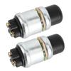 2Pcs Horn Engine Start Switch SPST Push Button Starter Waterproof 50A 12V for Car Boat
