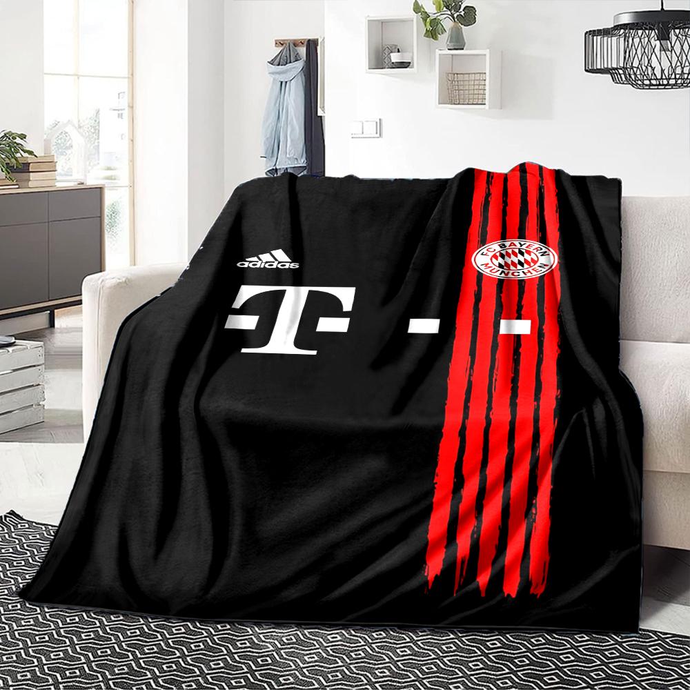 Coperte con Maglia del Bayern Monaco in Flanella Stampata Traspirante Calda per Casa Ufficio Copriletti 0708a121
