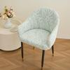 Semi-circular Elastic Office Dining Chair Cover Modern Simple Dustproof Non-slip Office Dining Chair Seat Cover