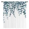 Watercolor Plant Leaves Sheer Curtains For Living Room Kitchen Window Curtains Bedroom Tulle Voile Curtains