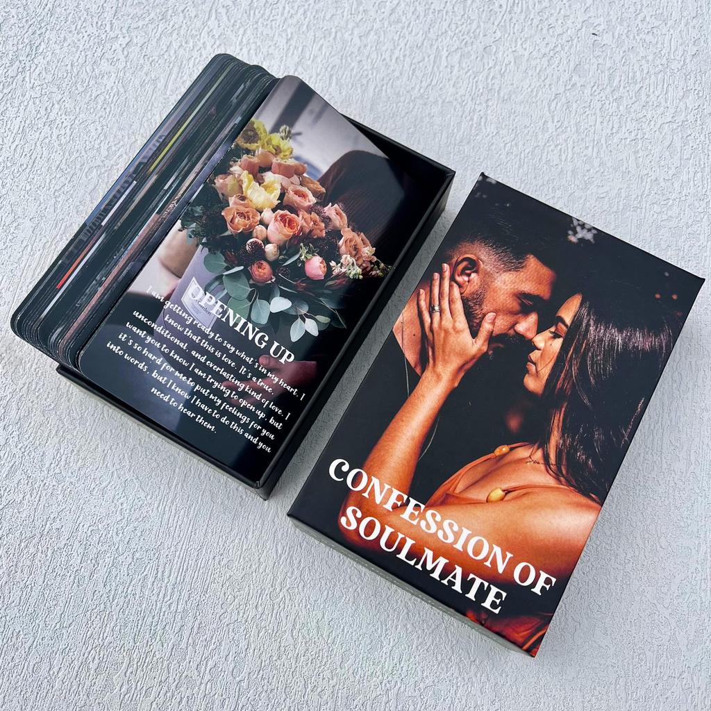 GZXINKE Confessions d'Âme Sœur Oracle Afro-Américain Amour Noir Oracle Âme Jumelle Relations Romantiques Karmiques Cartes, Jeu, Flamme, Situation,