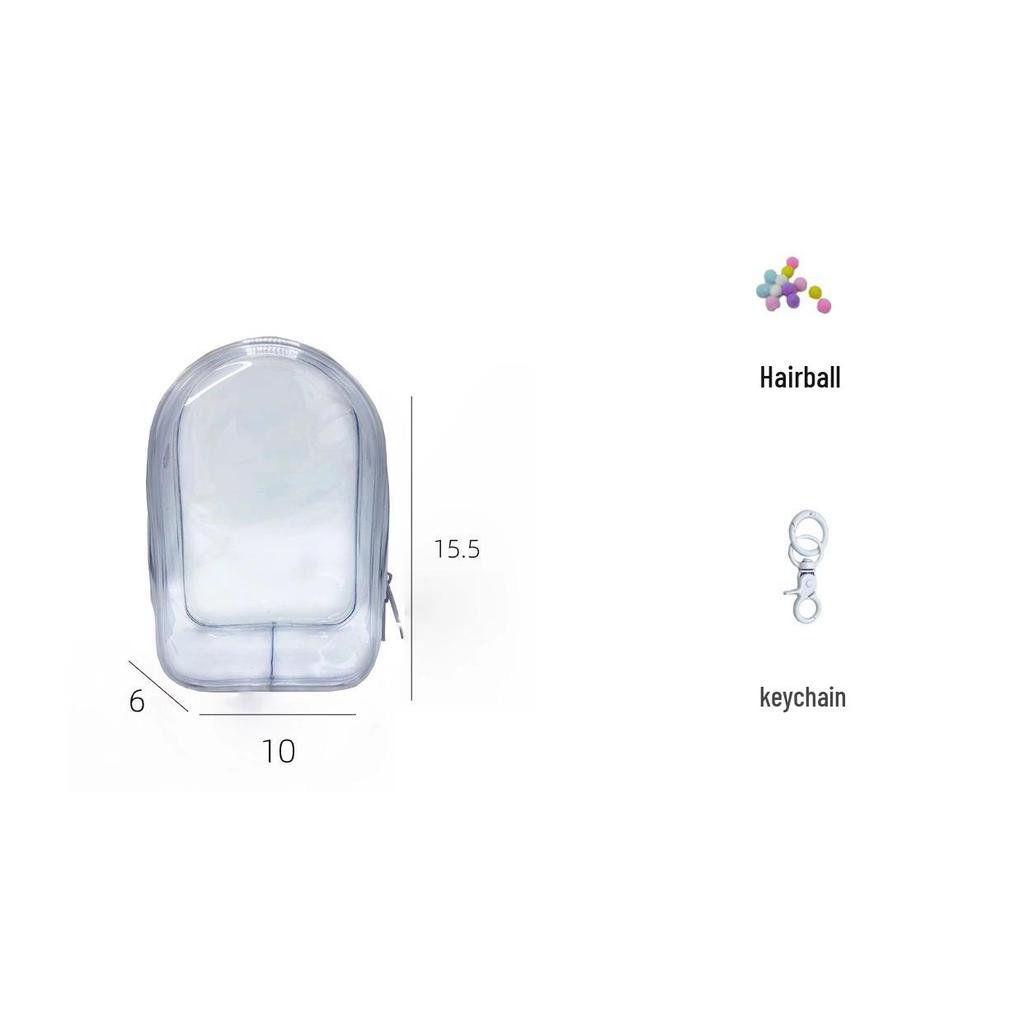 18.5cm Cotton Doll Pull Figure Blind Box Stroller Bag - Dustproof, Thickened, Clear PVC Hanging Doll Bag