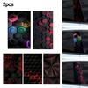 2x For Honeycomb Car B Pillar Waterproof Decal for Door Post Application
