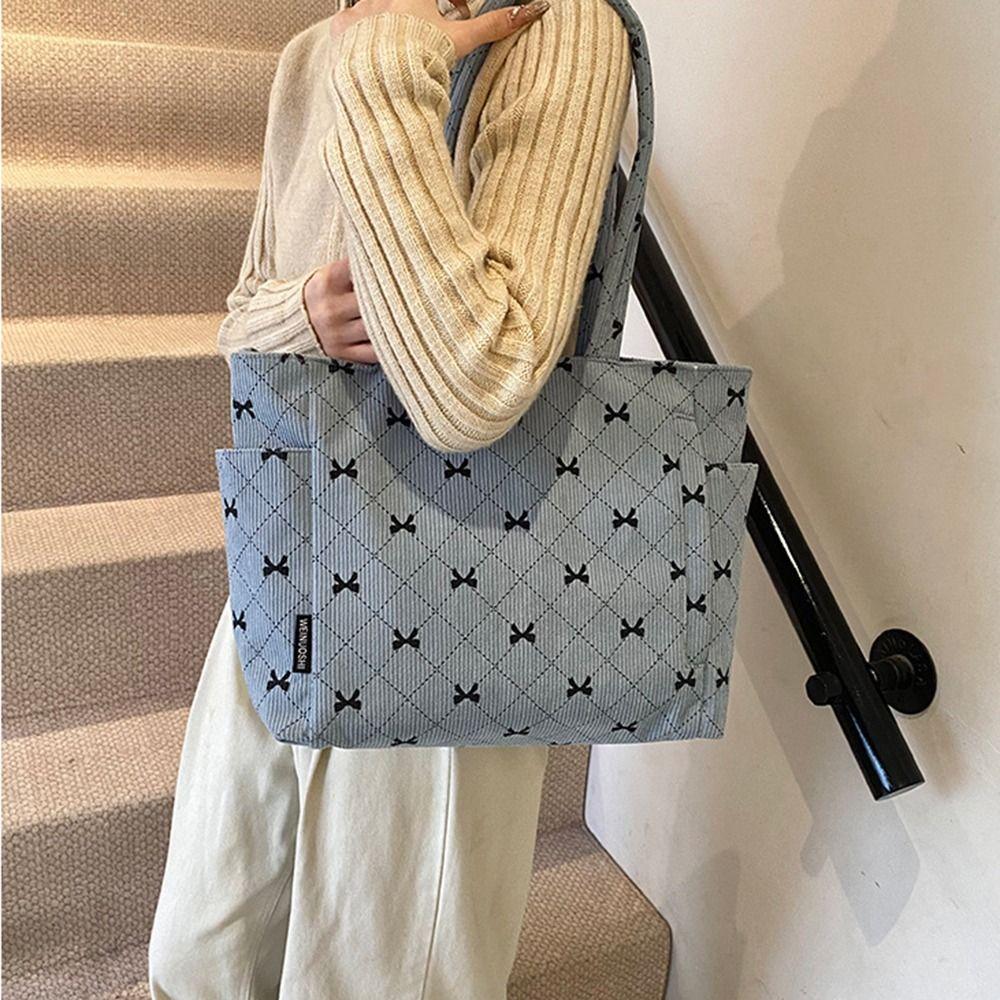 Korean Style Women's Underarm Bag Large Capacity Travel Shoulder Bag Portable Handbag  Daily Use